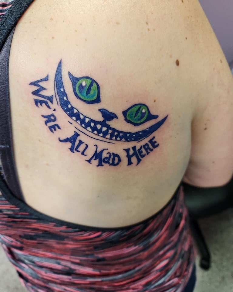 My revamped Cheshire Cat by Mike Bianco, Morningstar Tattoo Parlor,  Belmont, California : r/tattoos